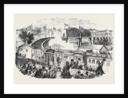 Inauguration of the Albert Viaduct at Saltash by the Prince Consort Opening of the Cornwall Railway by Anonymous