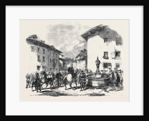 The War Arrival of the Second Division of the 4th Corps of French Troops at Modane Savoy on the 3rd Inst by Anonymous