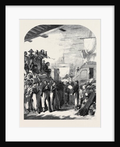 The War Embarkation of Zouaves at Marseilles by Anonymous