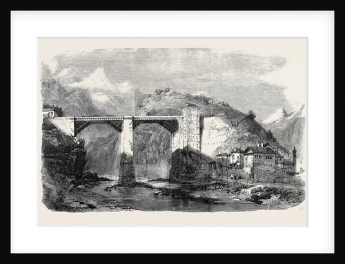The War Bridge Over the Doveria at Crevola Forming Part of the Great Military Road Over the Simplon Into Italy by Anonymous