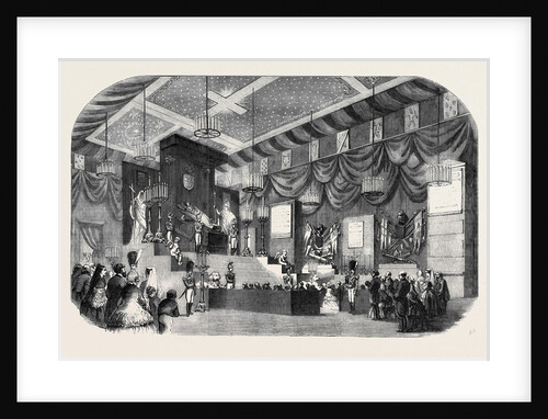 The Lying in State in the Hall of the Viceroys in the Royal Palace Naples Obsequies of the Late King of Naples by Anonymous