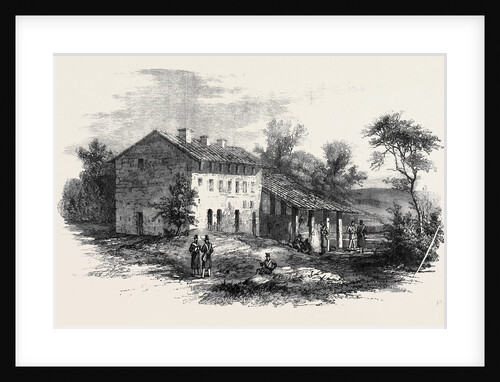 The War in Italy Austrian Post Near the Railway Bridge at Valenza from a Sketch by M. Beauce by Anonymous