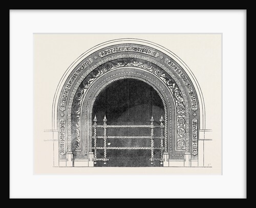 Stove, Burnished Steel, Inlaid with Gold, Great Russell-Street London, Messrs. Jeakes And Co. by Anonymous