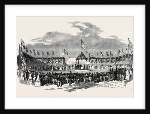 His Royal Highness Prince Albert Laying the Foundation-Stone of the New Grammar-School, at Ipswich, Meeting of the British Association at Ipswich by Anonymous