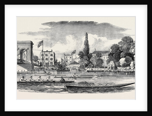 Thames Watermen's Regatta, the Chancellor's, Near Hammersmith Bridge, Wherry for Presentation to the Prince of Wales by Anonymous