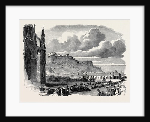 Great Gathering of Juvenile Abstainers, at Edinburgh, the Procession Passing the Scott Monument by Anonymous