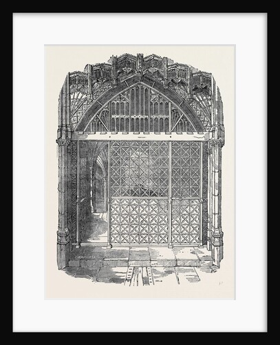 Restored Ironwork of the Chantry and Tomb of Henry V., in Westminster Abbey by Anonymous