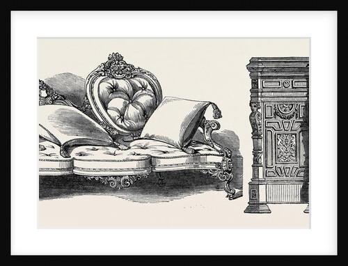 Walnut Tree Couch; Commode by Anonymous