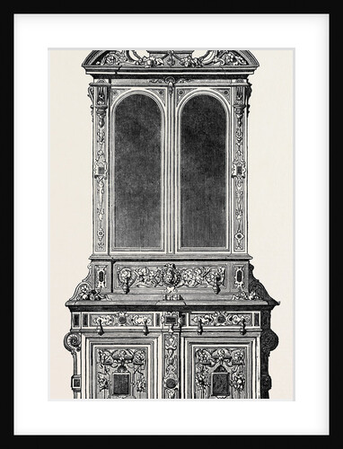Walnut Wood Cabinet by Anonymous