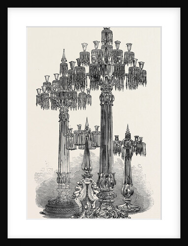 Glass Candelabra by Anonymous
