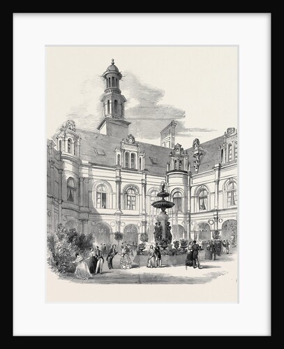 Great Exhibition Fetes at Paris, Courtyard of Louis Quatorze, at the Hotel De Ville, Arrival of the Lord Mayor of London by Anonymous