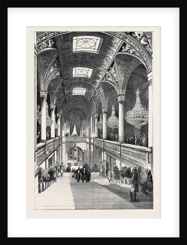 Great Exhibition Fetes at Paris, Hotel De Ville, the Grand Staircase by Anonymous