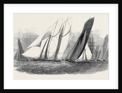 The Royal Victoria Yacht Squadron Regatta, the Fernande and Anaconda Passing Ryde by Anonymous