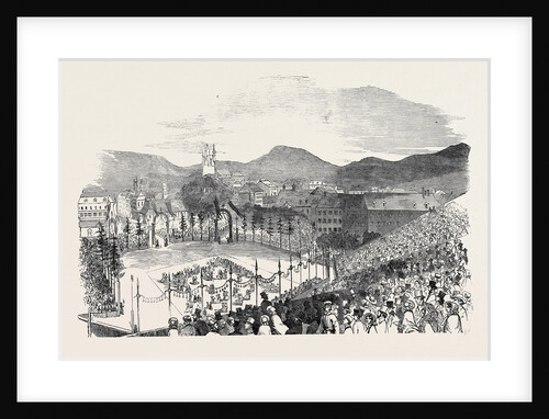 The Ceremony in the Marketplace of Vevey, La Fete Des Vignerons, at Vevey by Anonymous