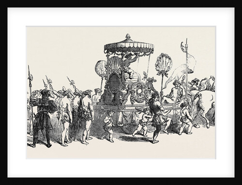 La Fete Des Vignerons, at Vevey: The People Walking on the Left Represent Winter by Anonymous
