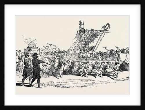 La Fete Des Vignerons, at Vevey: On the Left Can Be Seen the Car of Ceres Representing Summer by Anonymous