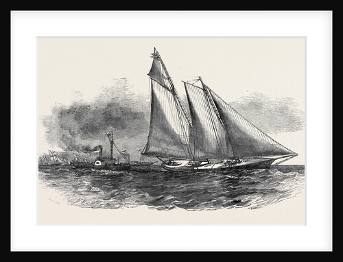 The Match by the Club of All Nations at Cowes, the America Yacht Making a Start Ahead by Anonymous
