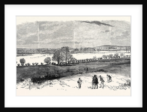 The Floods at Oxford from the North Hinkley Hill UK 1869 by Anonymous