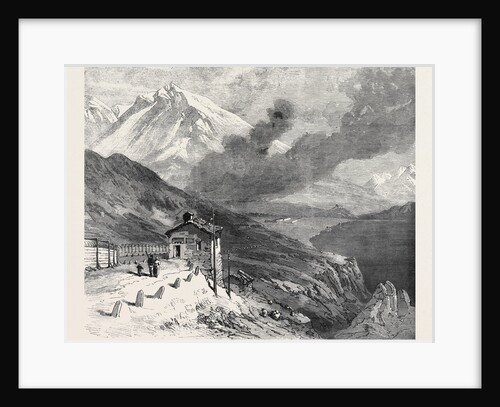 The New Overland Route to India: The Railway Over the Alps Summit of Mont Cenis and Lake 1869 by Anonymous