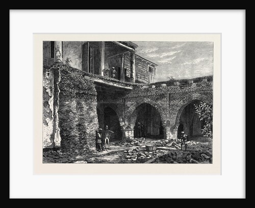 Part of the Old Fort Calcutta India 1869 by Anonymous