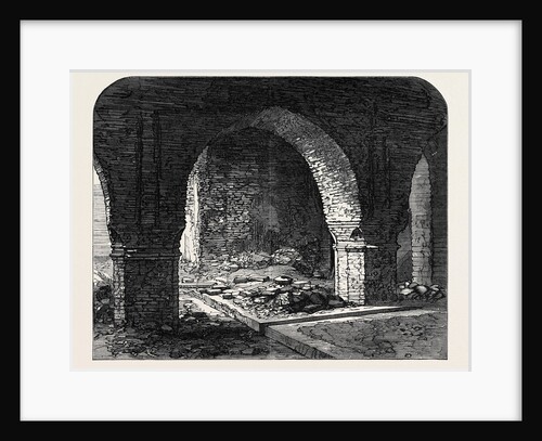 Arch in the Old Fort Calcutta India 1869 by Anonymous