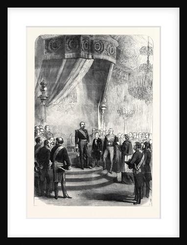 New Year's Day at the Tuileries: The Papal Nuncio Congratulating the Emperor France 1869 by Anonymous