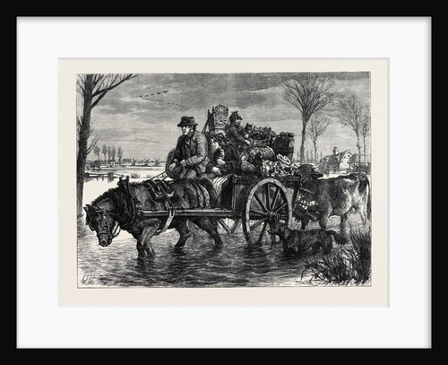 Flooded Out in Lincolnshire UK 1869 by Anonymous