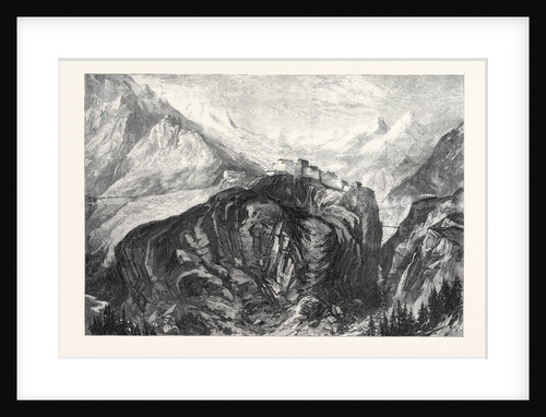 The New Overland Route to India: Mont Cenis Railway Fort L'Esseillon at Brabans 1869 by Anonymous