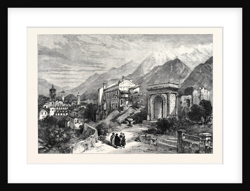 New Overland Route to India: Mont Cenis Railway Susa in Piedmont Italy 1869 by Anonymous