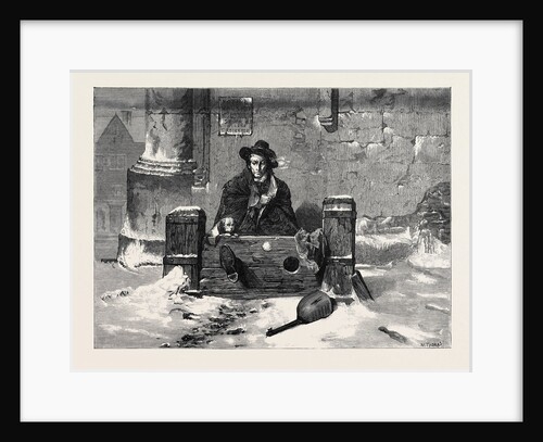 Left Out in the Cold, from the Winter Exhibition at the French Gallery Pall Mall London UK 1869 by Anonymous