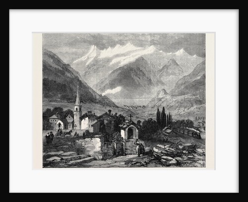The New Overland Route to India: Modane at the North End of the Tunnel Under Mont Cenis 1869 by Anonymous