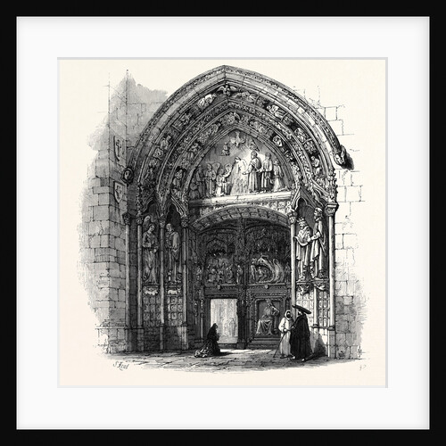 The Spanish Revolution: Entrance from the Cloister to Burgos Cathedral Where the Governor Was Murdered 1869 by Anonymous