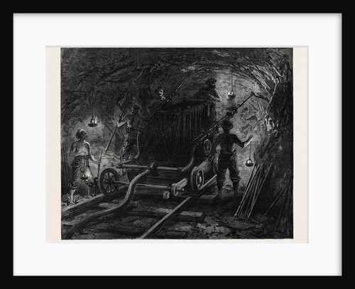 The New Overland Route to India and the Railway Tunnel of the Alps: Boring Machine in the Second Working Gallery 1869 by Anonymous