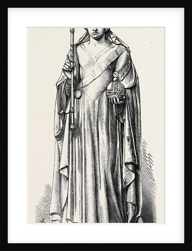 Statue of the Queen at Canterbury Cathedral 1869 by Anonymous