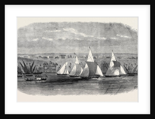 Fetes of the Viceroy of Egypt: Regatta at Ismailia on Lake Timsah 1869 by Anonymous