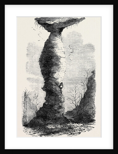 The Jug Rock in Southern Indiana 1869 by Anonymous