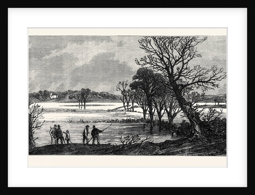 The Hunting Disaster in Yorkshire: General View of the River Ure in Flood Where the Accident Happened 1869 by Anonymous