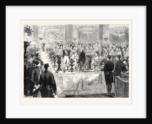 Ball Supper in the Galerie De Diane at the Tuileries Paris France 1869 by Anonymous
