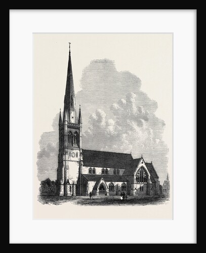 All Saint's Church Sheffield 1869 by Anonymous