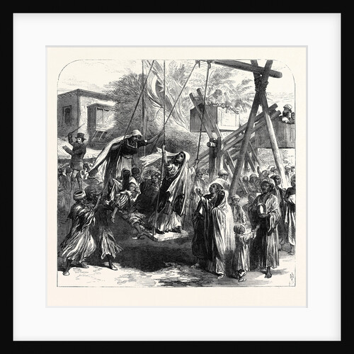 Scene at the Mohammedan Festival of the Bairam at Alexandria Egypt 1869 by Anonymous