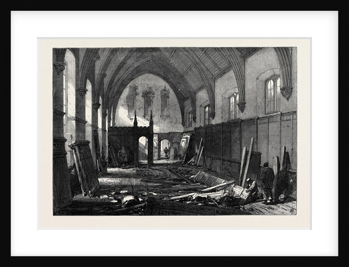 Demolition of the Old Dining Hall of the Inner Temple 1869 by Anonymous