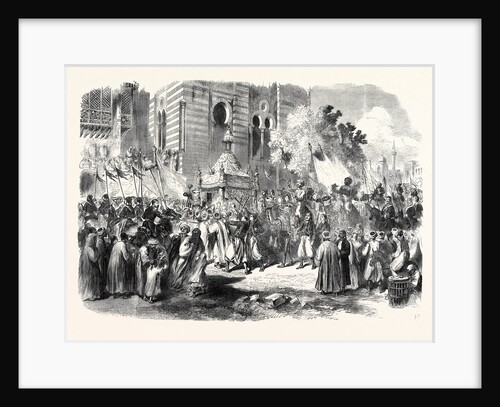 The Prince and Princess of Wales in Egypt: Procession of the Holy Carpet at Cairo 1869 by Anonymous