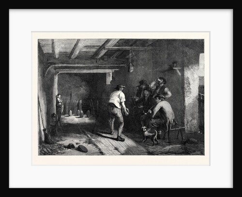 A Game of Four-Corners, in the General Exhibition of Water Colour Drawings at the Dudley Gallery 1869 by Anonymous