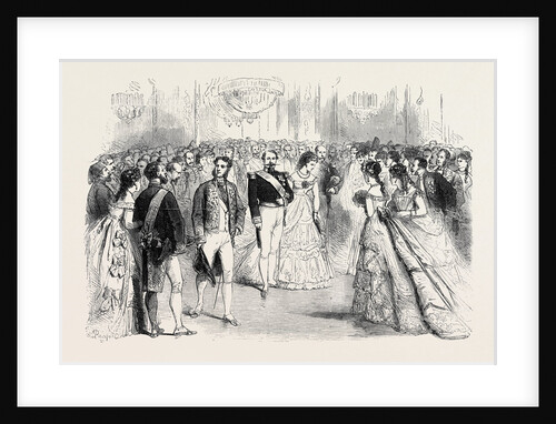 A State Ball at the Tuileries: Presentations to the Emperor and Empress Before the Ball Paris France 1869 by Anonymous