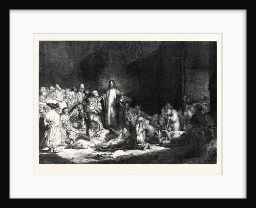 Rembrandt's Hundred Guilder Piece Christ Healing the Sick 1869 by Anonymous