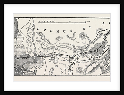 The Isthmus of Suez Maritime Canal: Plan of the Maritime Canal with the Small Fresh-Water Canal 1869 by Anonymous
