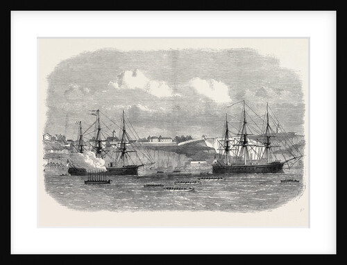 Regatta of Boats of the Channel Fleet at Lisbon Portugal 1869 by Anonymous