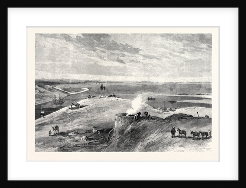 The Isthmus of Suez Maritime Canal: Lake Timsah 1869 by Anonymous
