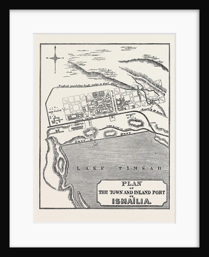 Plan of the Town and Inland Port of IsmaïLia 1869 by Anonymous