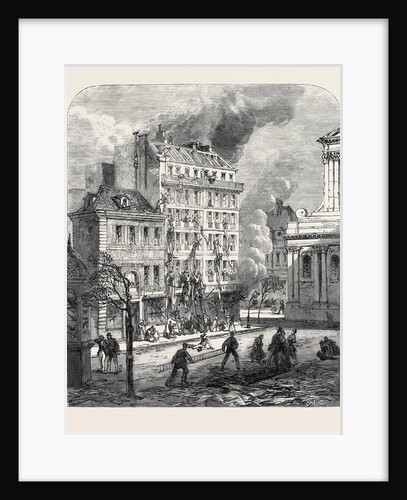 Explosion in the Place De La Sorbonne Paris France 1869 by Anonymous
